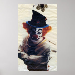 Poster petit clown triste