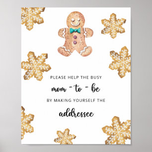 Poster Petit cookie - Aidez la maman à être occupée