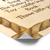 Poster Petit cowboy mignon cheval bébé dans un jalon casq (Coin)