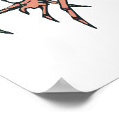 Poster petit crabe à herbe mignonne (Coin)