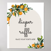 Poster Petit Cutie Citrus Orange Bébé Déchets Raffle (Devant)