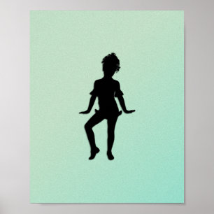 Poster Petit Danseur Vert