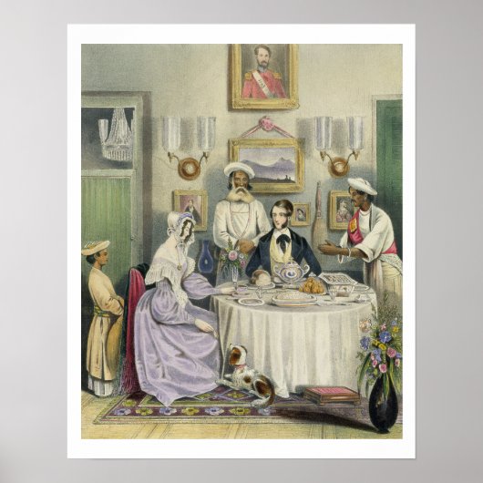 Poster Petit-déjeuner, assiette 3 de 'Anglo Indians', eng (Devant)
