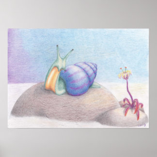 Poster Petit déjeuner au-dessus des nuages