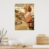 Poster Petit-Déjeuner Avec Ours En Teddy (Cuisine)