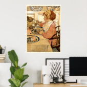 Poster Petit déjeuner avec Teddy Bear (Bureau à domicile)