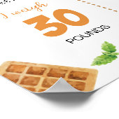 Poster Petit-déjeuner Brut 1er anniversaire Jalon de la p (Coin)