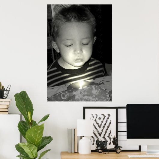 Poster Petit-déjeuner d'anniversaire (Bureau à domicile)