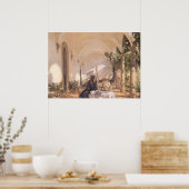 Poster Petit déjeuner dans la Loggia par John Singer Sarg (Cuisine)