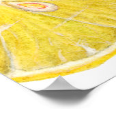 Poster Petit déjeuner de mariage Citron Orange Citrus (Coin)