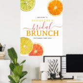 Poster Petit déjeuner de mariage Citron Orange Citrus (Bureau à domicile)