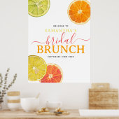 Poster Petit déjeuner de mariage Citron Orange Citrus (Cuisine)