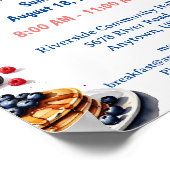 Poster Petit déjeuner léger et léger (Coin)