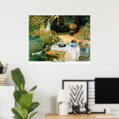 Poster Petit déjeuner par Claude Monet (Bureau à domicile)