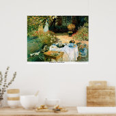 Poster Petit déjeuner par Claude Monet (Cuisine)
