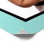 Poster Petit déjeuner Thème Bleu et Blanc Bow (Coin)