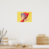 Poster Petit diable rouge vif. (Cuisine)