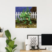 Poster Petit Dragon (Bureau à domicile)