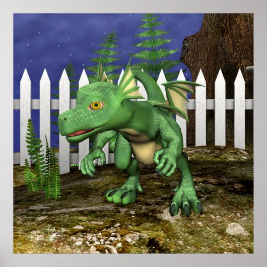 Poster Petit Dragon (Devant)