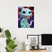 Poster Petit Dragon Bébé (Bureau à domicile)