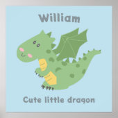 Poster Petit dragon mignon (Devant)