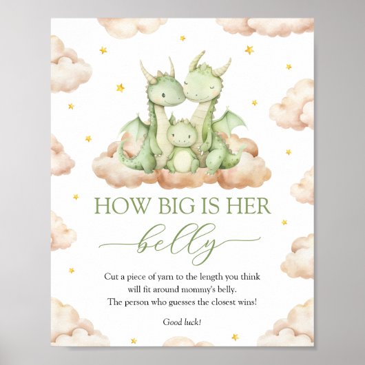 Poster Petit Dragon Quelle taille a son ventre Signal (Devant)