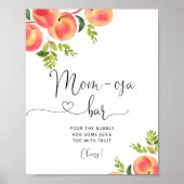 Poster Petit écriteau maman-osa de pêche (Devant)