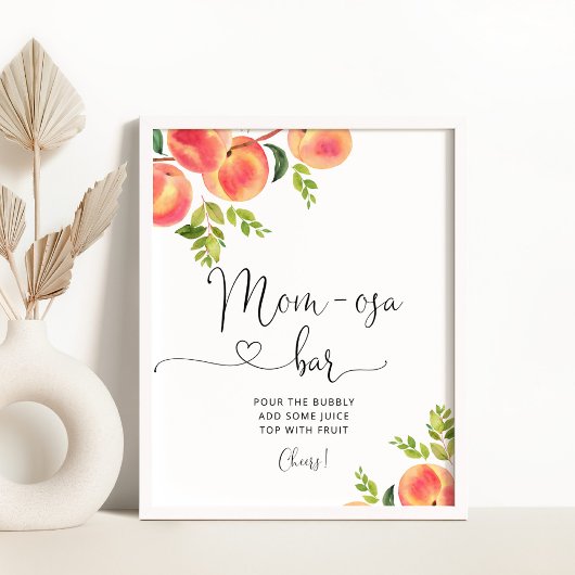 Poster Petit écriteau maman-osa de pêche