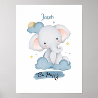 Poster Petit éléphant des leçons du Nuage