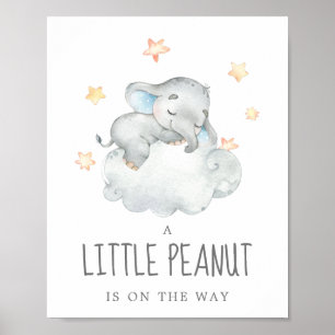 Poster Petit éléphant Petit garçon Petit Baby shower de c