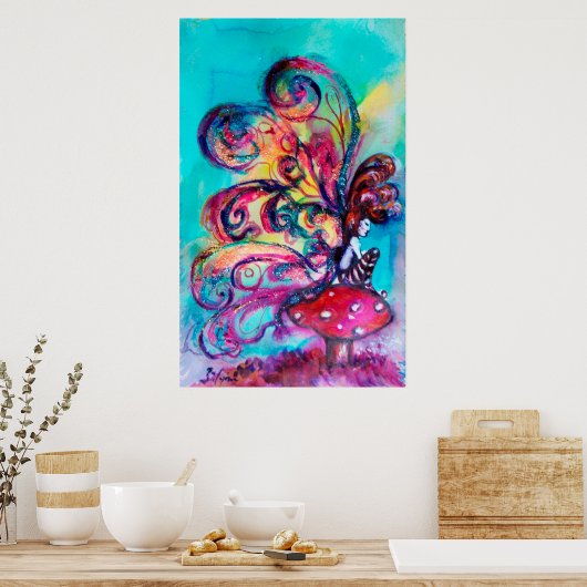 Poster Petit Elfe de Champignons (Cuisine)