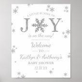 Poster Petit Ensemble De Joie Baby shower De Noël Bienven (Devant)