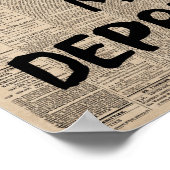 Poster Petit Espressy pour mon Depressy Journal drôle (Coin)