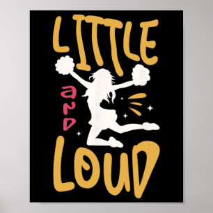 Poster Petit et fort pour une acclamation de meneuse de c