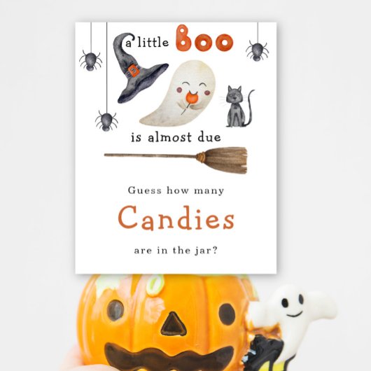Poster Petit fantôme - Combien de bonbons