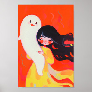 Poster Petit Fantôme Joyeux