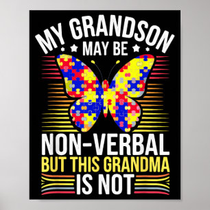 Poster Petit-fils peut être non verbal mais cette Nana ne