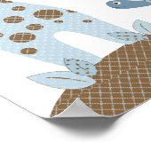 Poster Petit garçon girafe tortue pépinière art - Soyez v (Coin)