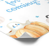 Poster Petit garçon Halloween petit Boo Merci pour venir (Coin)