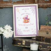 Poster Petit garçon presque dû Halloween Baby Girl Annive