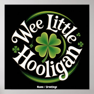 Poster Petit garnement de la Saint-Patrick drôle Irlandai