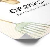 Poster Petit germe - Boissons servez-vous (Coin)