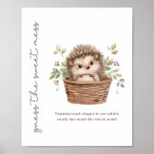 Poster Petit hérisson doux désordre couche bébé Shower je (Devant)