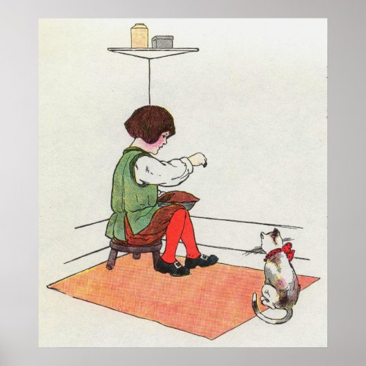 Poster Petit Jack Horner assis dans le coin (Devant)