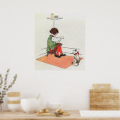 Poster Petit Jack Horner assis dans le coin (Cuisine)