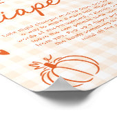 Poster Petit jeu de couche pour bébé Little Pumpkin Late  (Coin)
