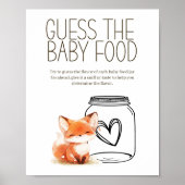 Poster Petit jeu de devinette de nourriture pour bébé Lit (Devant)