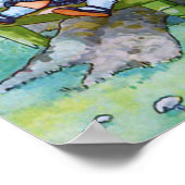 Poster Petit Kitty et enfant de Mère Goose (Coin)