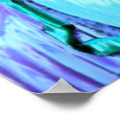 Poster Petit Kitty Joyeux Avec Poisson (Coin)