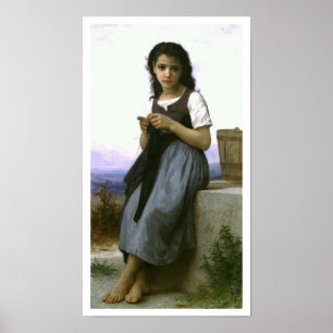 Poster "Petit Knitter" William-Adolphe Bouguereau